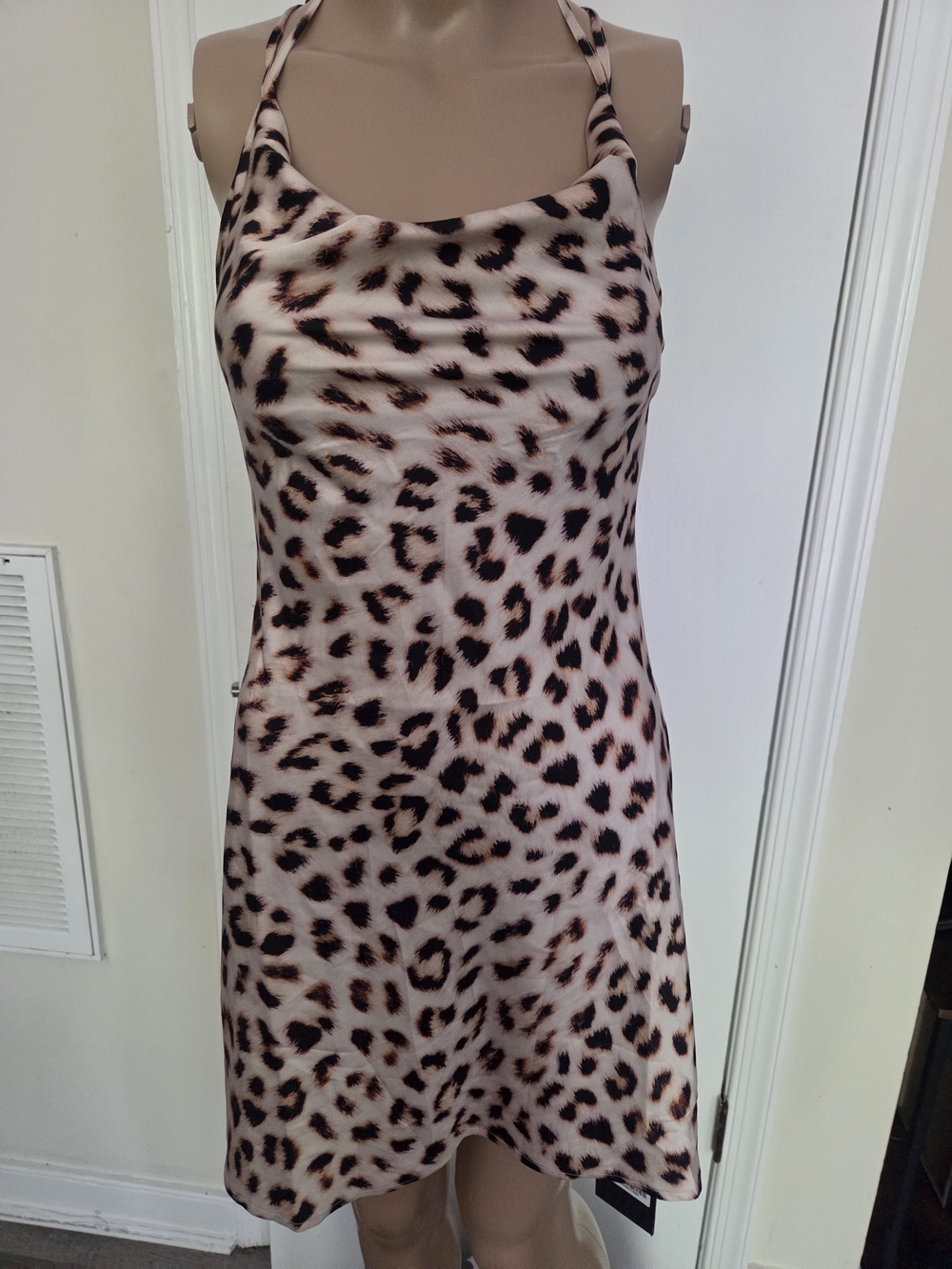 Jagger & Stone "The Jay" Cowl Neck Mini Dress – Leopard Print